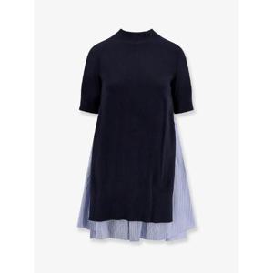 사카이   반팔원피스 FW25 2508010 250 6197840 NAVY L BLUE STRIPE