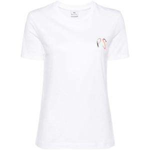 폴스미스   반팔 티셔츠 SS25 W2RG799NP484201 5588622 White