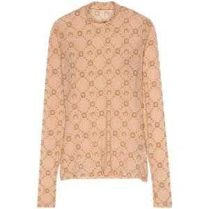 마린세르   긴팔 티셔츠 FW25 WTO388A CJER0005 BG60 5612577 BROWN