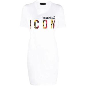 25 FW 디스퀘어드2 아이콘 선셋 팜 티셔츠 드레스 S80CT0019S23009 TP432344184
