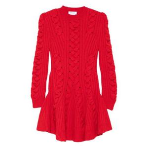 알렉산더 맥퀸 미디 원피스 848815 Q1BE1 6062 RED