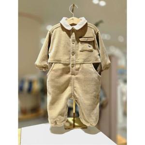 블루독베이비 10 25FW 신상 (BR)스트레치 배색 점프슈트 (45C1442002)