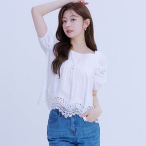 [로엠]레이스 핀턱 블라우스(2colors)_RMBLE25RT2