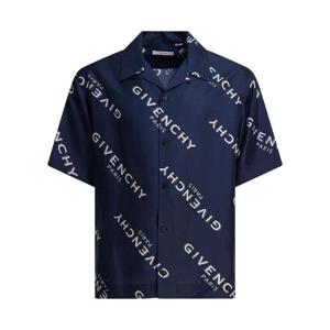 GIVENCHY BM616J1673410 Silk bowling shirt