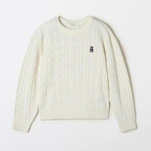 스파오키즈 L01 케이블 라운드넥 스웨터 SPKWF4TKU1