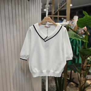 스테파니 HC05 7부소매카라니트T A25SW5201H