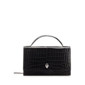 Alexander McQueen 해골 장식 양각 토트 백 7327981HB0I 1000 TP941921933