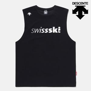 [데상트] SWISS SKI 인스파이어드 슬리브리스 SP221EST58BLK0 나시
