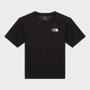 [노스페이스] 키즈 하이크&캠프 반팔 라운드 티 NT7UR04T_BLK