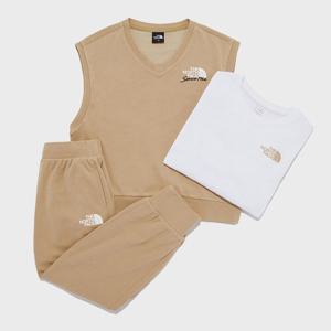 [노스페이스] 키즈 코지 캠프 3PCS 세트 NM5MR02T_LBE