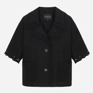 [써스데이아일랜드]레이스 패치 반팔 자켓(T254MJK241W)