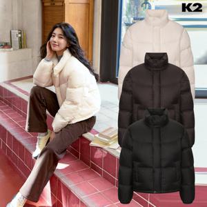 K2 여성 KWW25 542 [수지착용] 숏 구스다운 GOLDEN K95 베이글 - KWW25542-GS