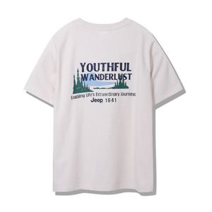 지프 랭글러 그래픽프린트 반팔티 JP2TSU205IV