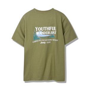 지프 랭글러 그래픽프린트 반팔티 JP2TSU205KH