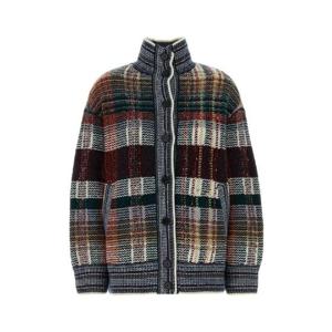 MISSONI Embroidered wool blend oversize cardigan DS25WM1CBC005L S01J2