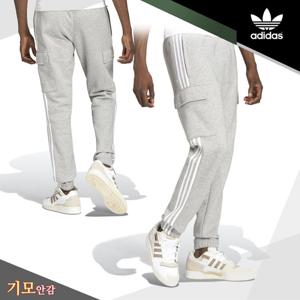 아디다스 오리지널 3-STRIPES 카고 팬츠(HG4827) 기모