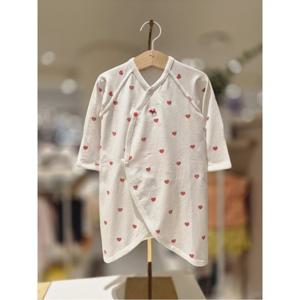 블루독베이비 10 25FW가을신상 (RD)하트뱀부배내가운 (45A7000104)