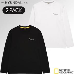 [내셔널지오그래픽]MW N223UPA240 공용 유니 메이어 에어로웜 긴팔라운드티 2PACK