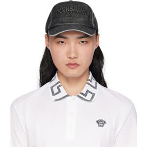 베르사체 블랙 데님 볼캡 1010746_1A13769 251404M139002