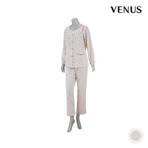 [비너스][출고가 130000원]면기모 눈꽃 나염 여성 파자마(SVPA4452W)