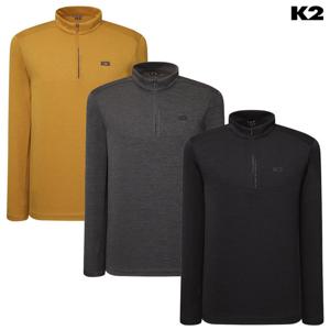K2 남성 KMU25 221 기능성 등산 긴팔 써라운드 집업 티셔츠 - KMU25221-GS