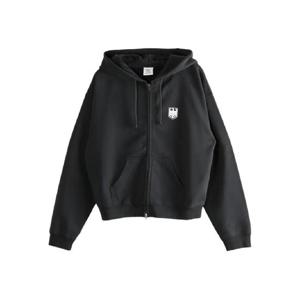 베트멍 logo embroidered zip fastening hoodie UH76ZU330B
