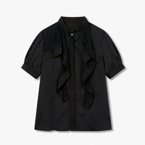 보브  (7115360803) 퍼프 슬리브 러플 블라우스