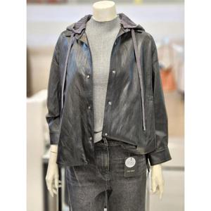 더아이잗 세이브존07 후드 레더 점퍼 IRAA3LT101