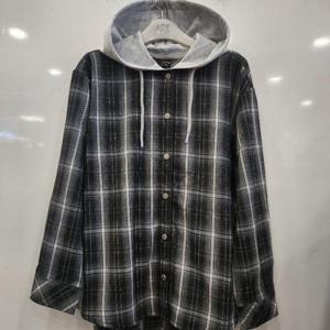 애플핑크 HC07 루즈핏 체크 셔츠형 아우터 APF0U503GSB