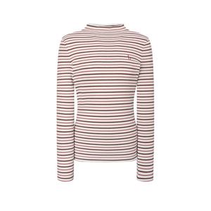 헤지스 여성 25FW ONLINE EXCLUSIVE하프 터틀넥 스트라이프 티셔츠 크림 HSTS5DP01CR