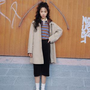 (JJ지고트) 배색 스티치 후드 트렌치 코트 GR9A0TCJ11