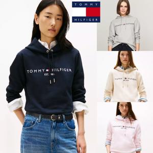 (해외) 타미힐피거 TOMMY HILFIGER 76J5308 여자 자수 타미로고 맨투맨 후드 티셔츠