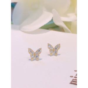 미니골드 10K 나비 큐 귀걸이 EAMM0532