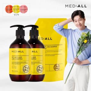 메디올 두피청정 탈모샴푸 480ml x2+리필1600ml x1 (향선택)