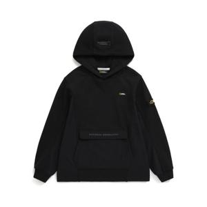 [내셔널지오그래픽 키즈] K233UHD940 우븐 배색 후드티 CARBON BLACK