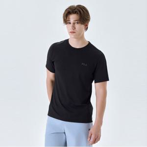 [휠라] 정상* 49,000원 스트레치 절개 그래픽 반팔티(FS2RSG2209M_BLK)
