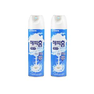 해피홈 살충제 무향 수성 에어졸 500ml 2개