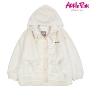 [애플핑크]밍크퍼 스냅포인트 후드점퍼 (APF9R701GSI)