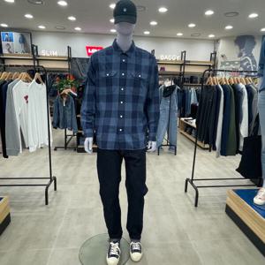 [리바이스](모다김제)ㄴ니바이스 RELAXED 면첵그남방 195870290_