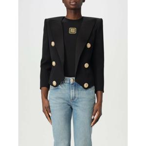 [BALMAIN] 라프리마 여성 블레이저 비스코스 EF1SC225ME54 0PA 블랙 /6