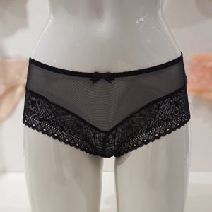 [바바라] 프랑스 수입 망사 쇼티 팬티 BPT2204S BK