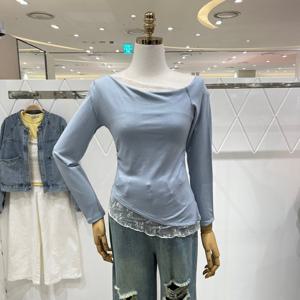 [밸리걸] 레이스 레이어드 티셔츠 129770