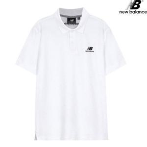 [뉴발란스] NBD4DB1013-WH CP 피케 반팔티 폴로 카라 남녀공용 티셔츠