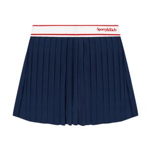 [스포티앤리치]SK005S406SN 세리프 로고 플리츠 테니스 여성 스