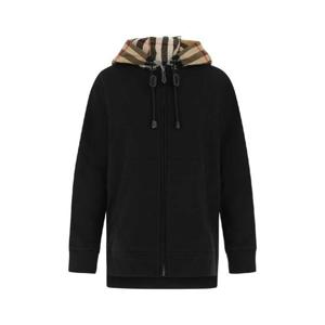 BURBERRY 블랙 코튼 스웨트셔츠 8041071 A1189