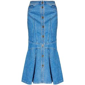 25 FW 에트로 플레어 헴 패널 데님 맥시 스커트 WRNC0010AD239 TP432013848