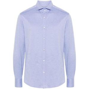 25 FW Brunello Cucinelli 스프레드 칼라 코튼 셔츠 MH8766686C9665 TP432501601