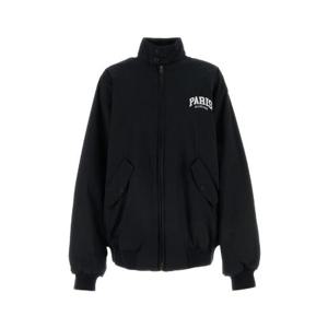 Balenciaga 로고 자수 집업 재킷 774066TBP01 1000 TP934710949