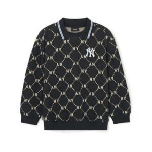 M MLB키즈긴팔티 NQK 7AMTMD141-50BKS DIA MONOGRAM 카라 맨투맨
