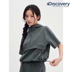 디스커버리 (DWTR92053_GRD) 프레시벤트 여성 폴튼 트레이닝 반팔 아노락 DXNW
